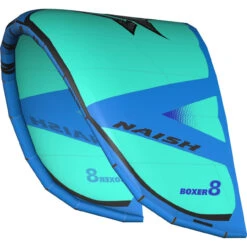 Naish S26 Boxer Kiteboarding Kite -Sports Shop S26KB Kites Boxer Teal LeftAngle LoRes RGB 1280px 58872.1632496139
