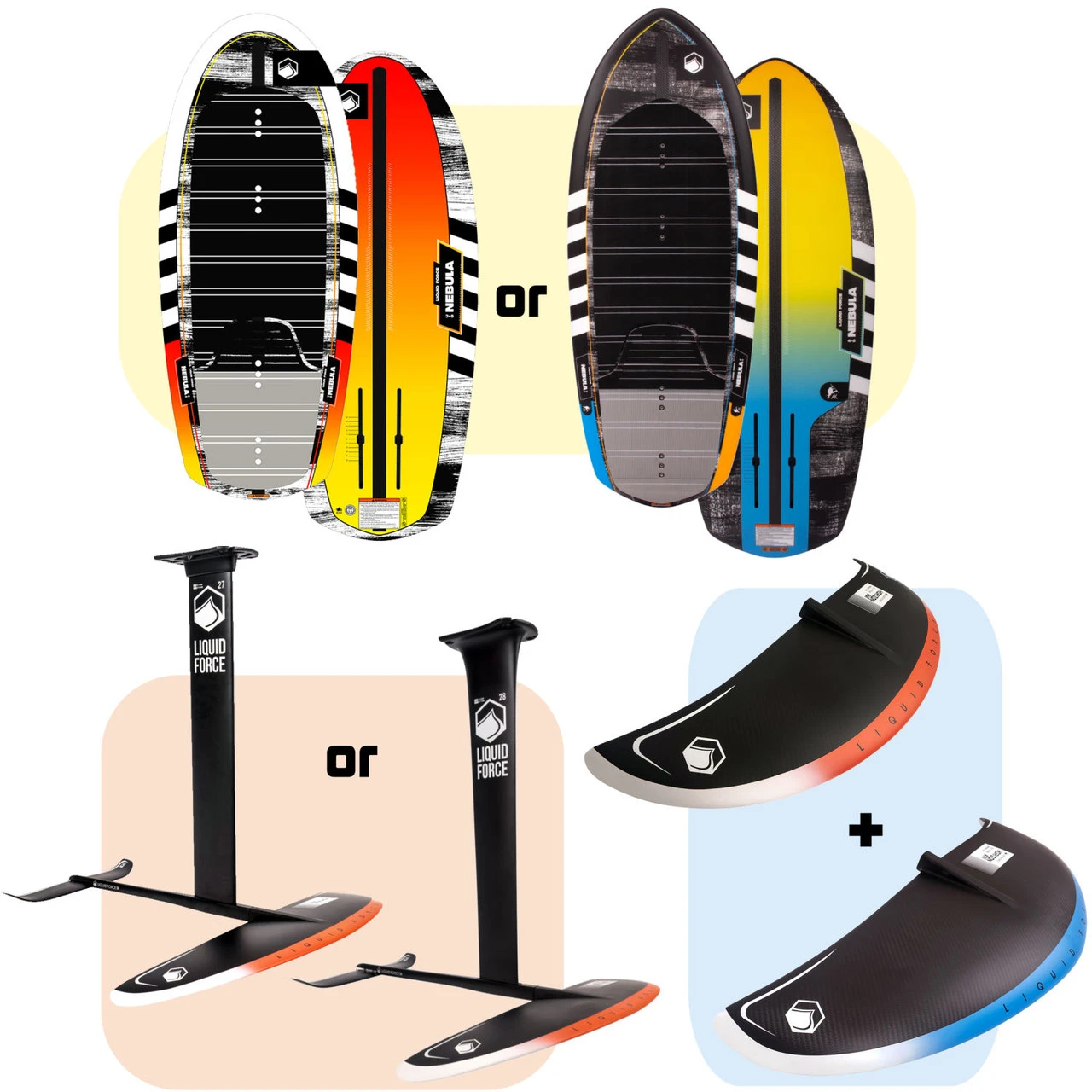 Liquid Force Nebula & Horizon Foil Package 3 Liquid Force Nebula & Horizon Foil Package
